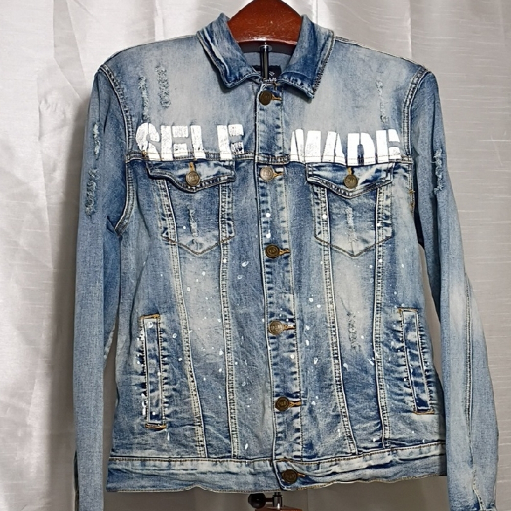 Spark Men's Blue Denim Jacket Size‎ L
